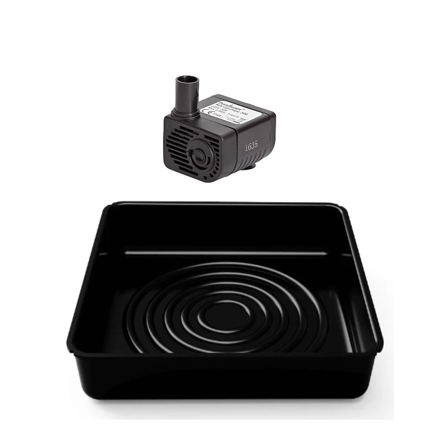 Vannspeil med fontene til BEDD planekasse