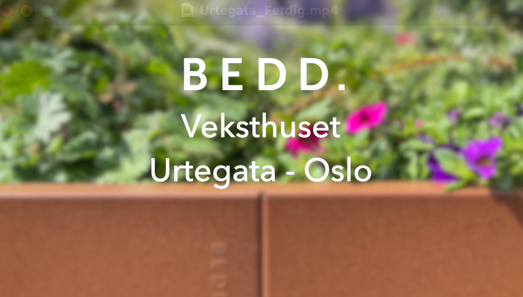 Last inn video: BEDD plantekasser på takterrasse